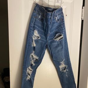American Eagle super high rise jeans